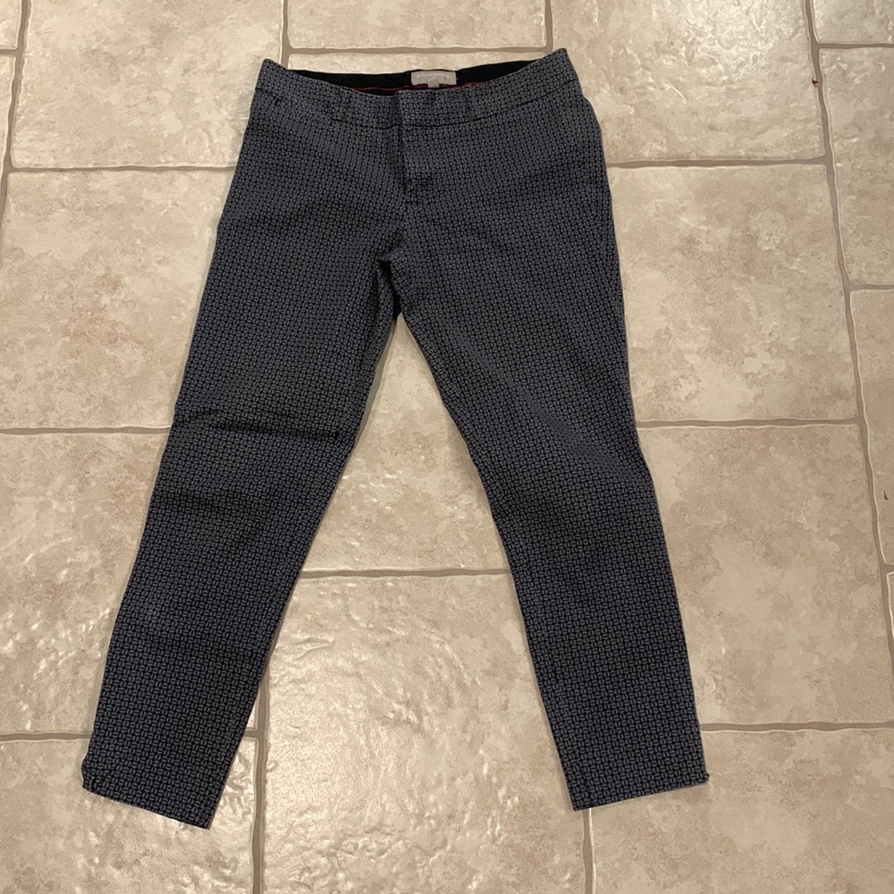 Patterned cropped dress pants